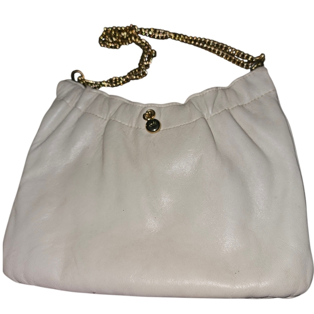 💰Vintage Ande Elegant Leather Bag with Gold Chain